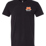 Moorhead Baseball - Black T-Shirt - Left Chest