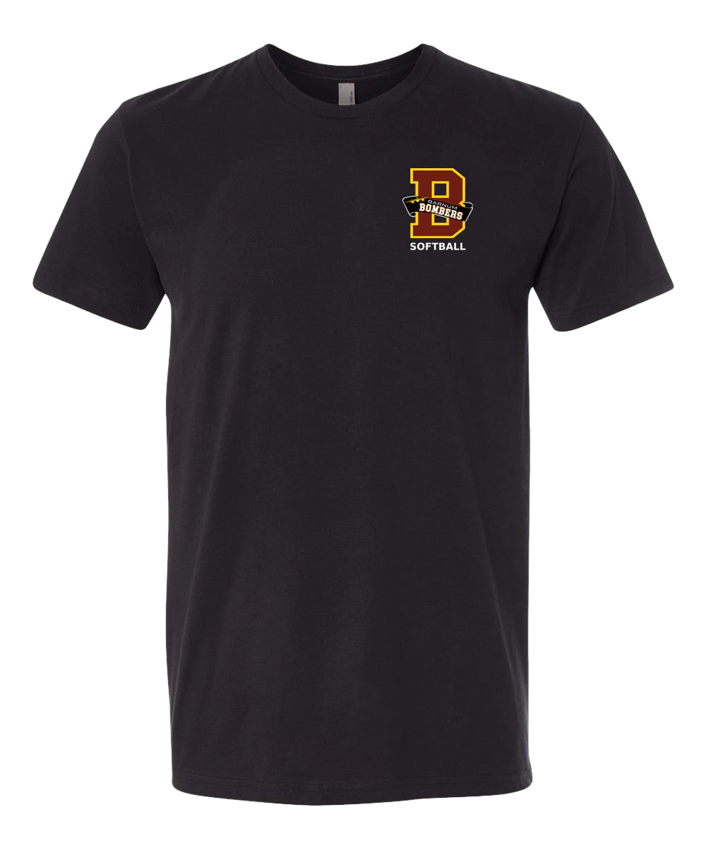 Barnum Softball - Black T-Shirt - Left Chest