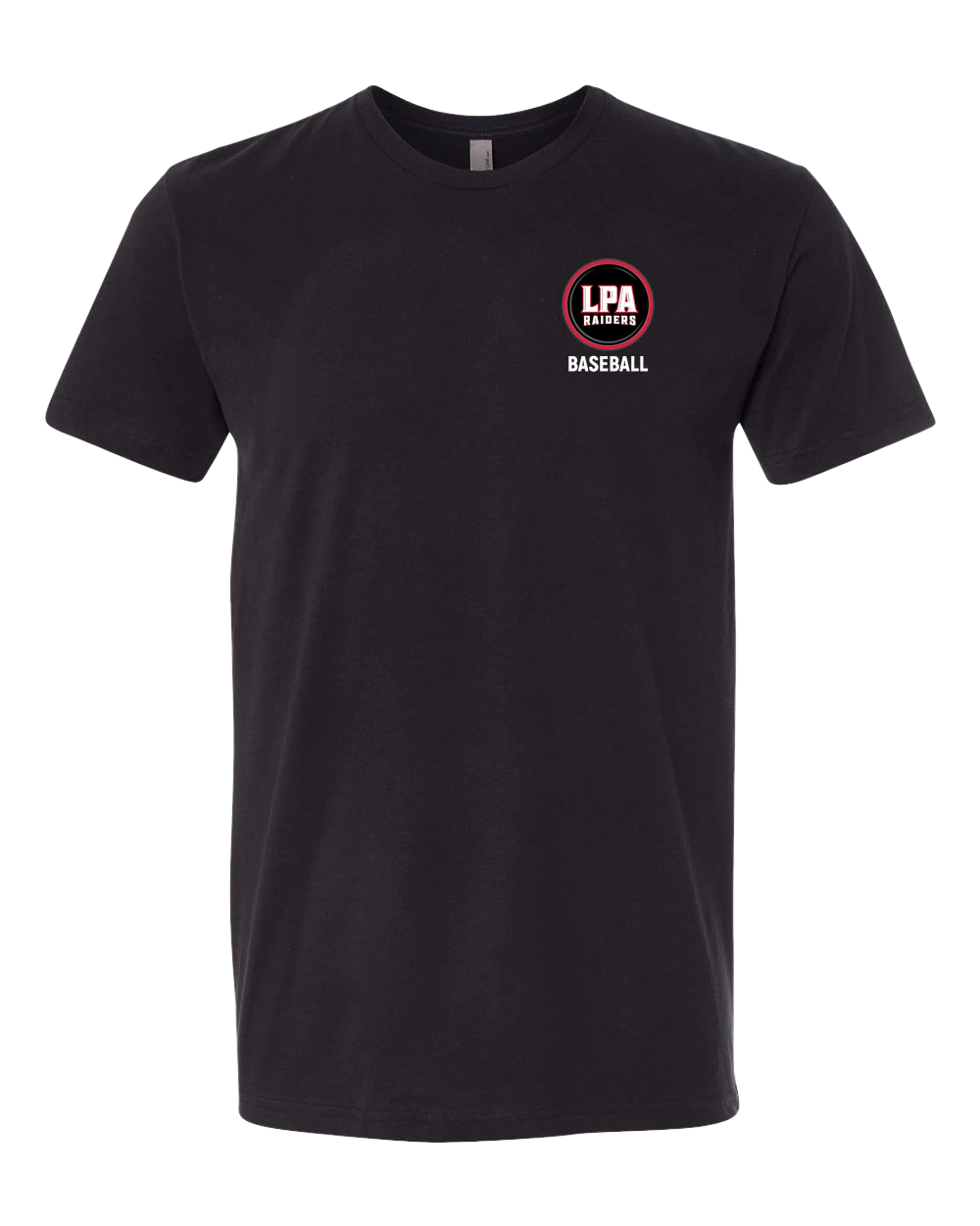 LPA BASEBALL - Black T-Shirt - Left Chest