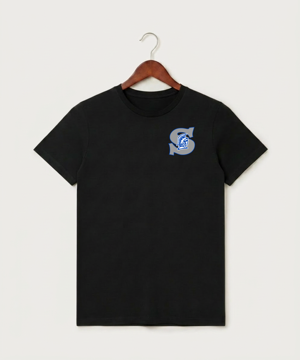 Green Bay Southwest High School Volleyball (Girls) - Black T-Shirt - Left Chest