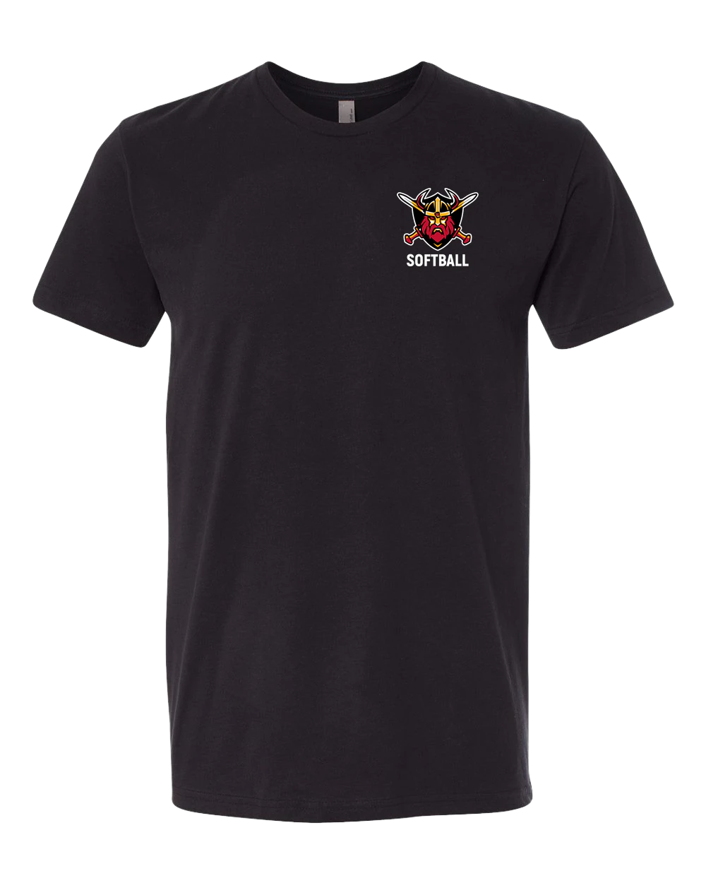 Mille Lacs Softball - Black T-Shirt - Left Chest
