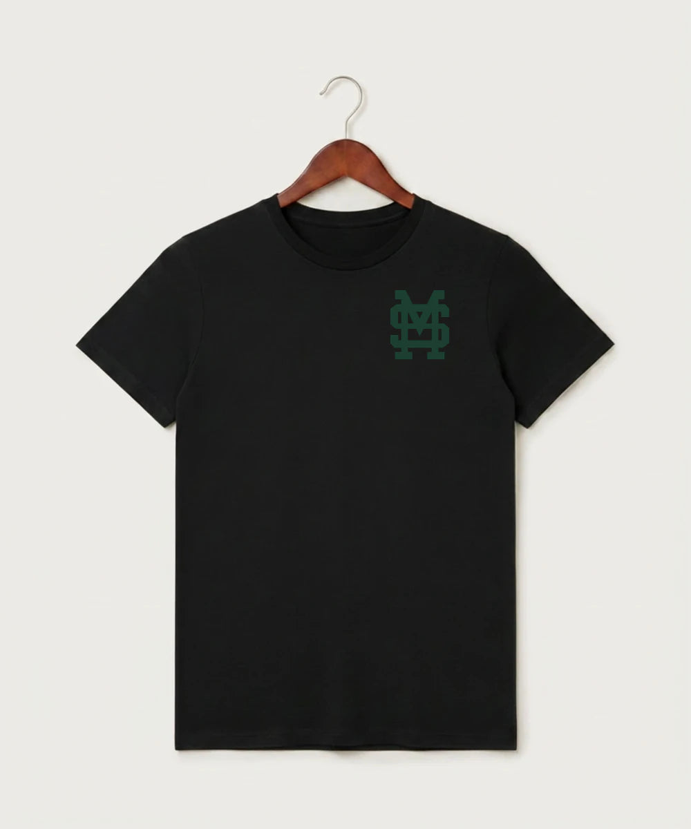 Sleepy Eye St. Mary's High School Athletics - Black T-Shirt - Left Chest