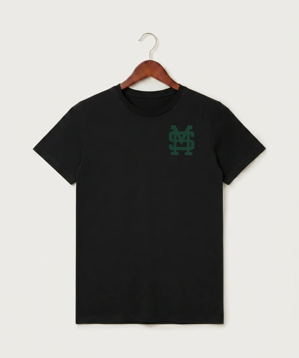 Sleepy Eye St. Mary's High School Athletics - Black T-Shirt - Left Chest