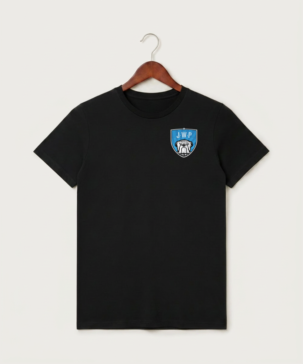 Janesville Waldorf Pemberton Football (Boys) - Black T-Shirt - Left Chest