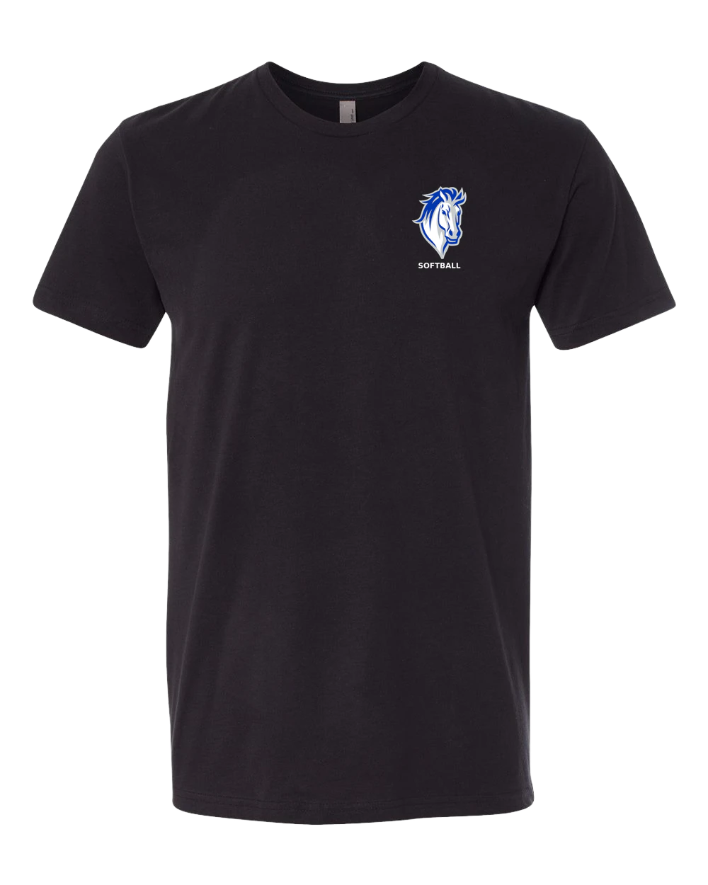 Mora Softball - Black T-Shirt - Left Chest