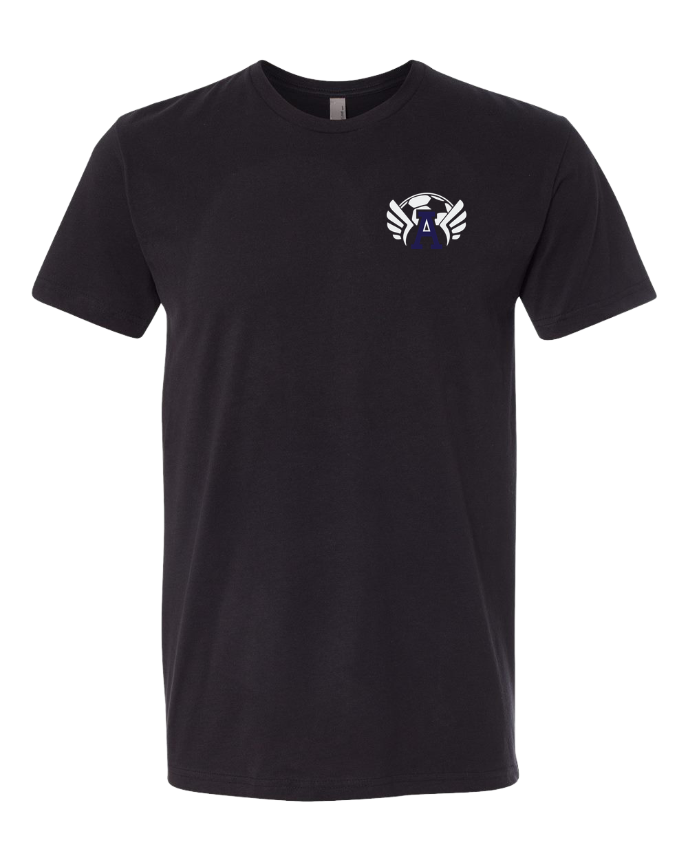 Abingdon Soccer - Black T-Shirt - Left Chest