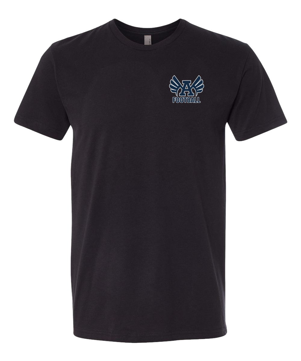 Abingdon Football - Black T-Shirt - Left Chest