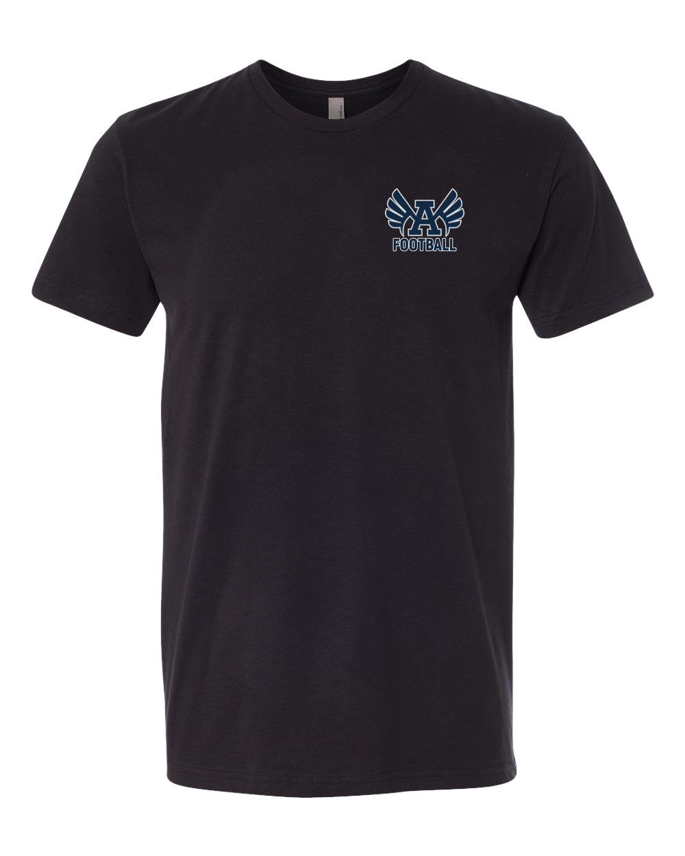 Abingdon Football - Black T-Shirt - Left Chest