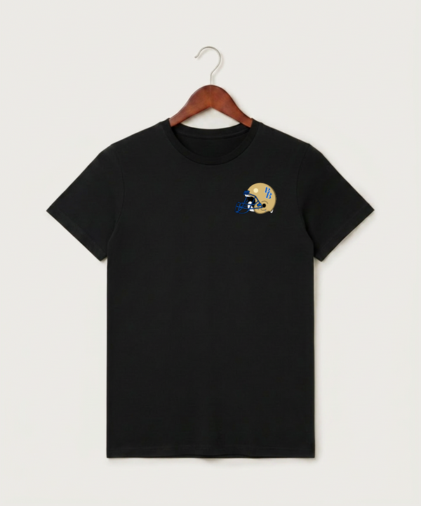 Braham Area High School Football (Boys) - Black T-Shirt - Left Chest