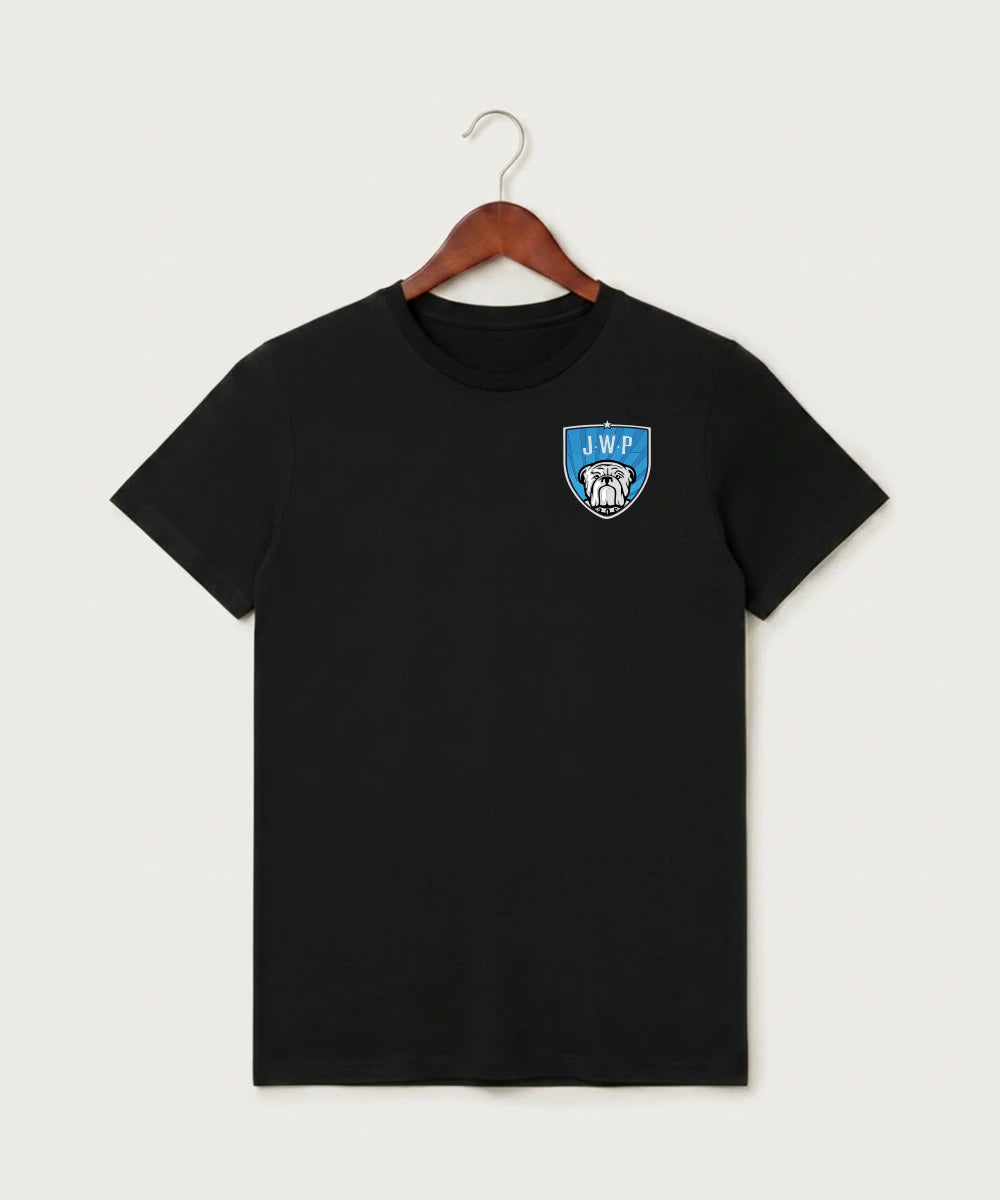 Janesville Waldorf Pemberton Volleyball (Girls) - Black T-Shirt - Left Chest