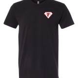Fairmont Baseball - Black T-Shirt - Left Chest