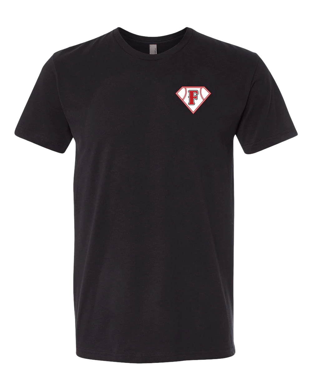 Fairmont Baseball - Black T-Shirt - Left Chest
