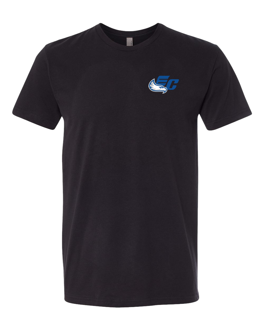 East Central Spring Sports - Black T-Shirt - Left Chest