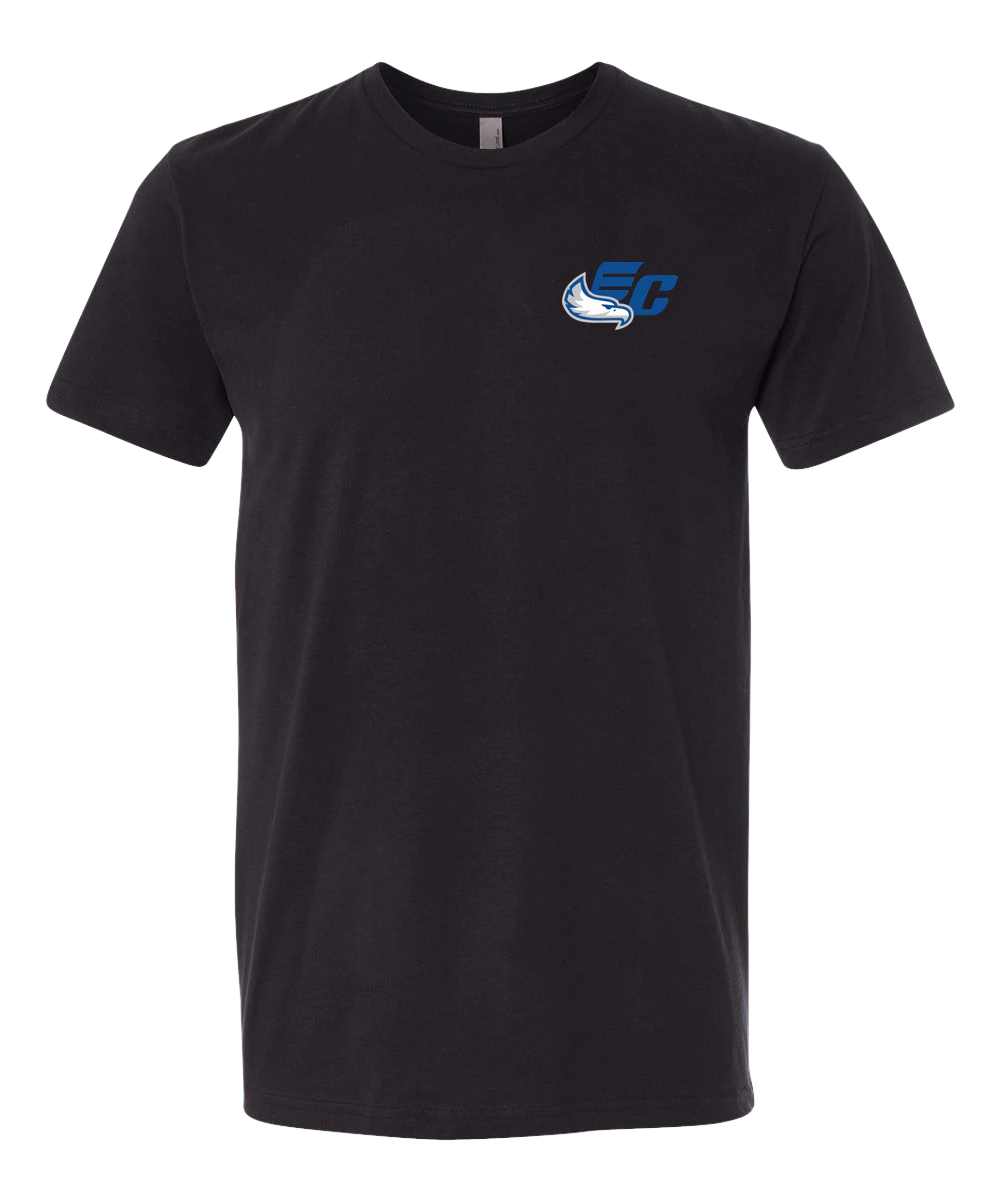 East Central Spring Sports - Black T-Shirt - Left Chest