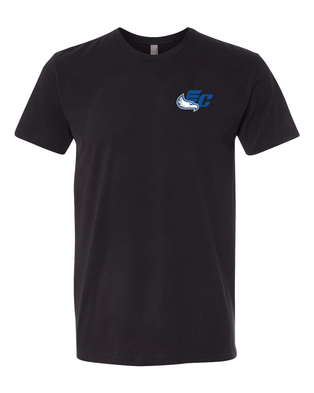 East Central Spring Sports - Black T-Shirt - Left Chest