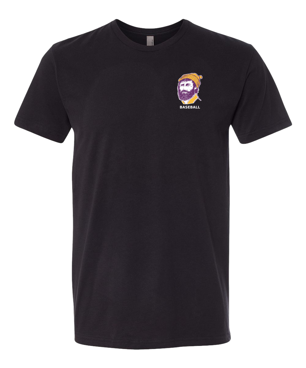 Cloquet Baseball - Black T-Shirt - Left Chest