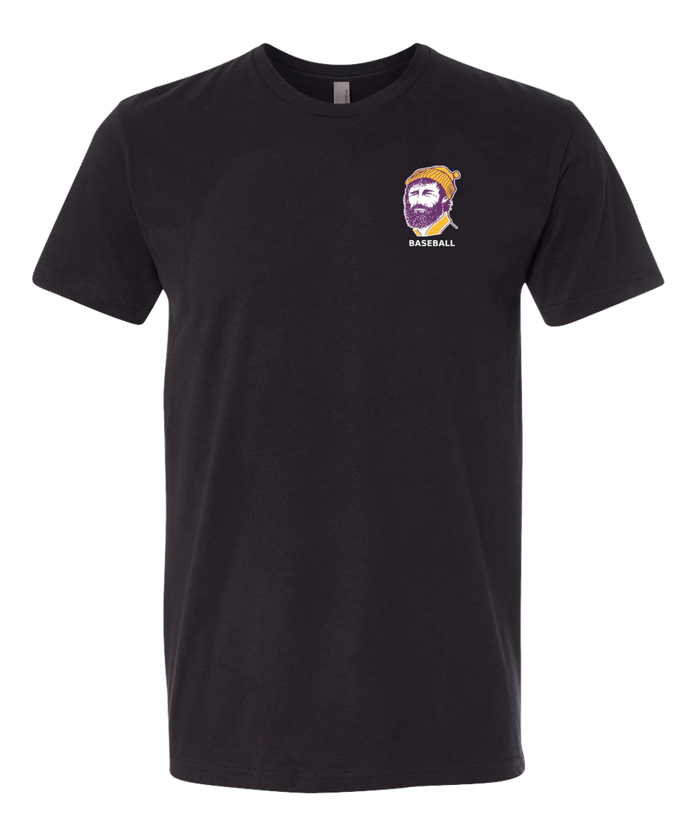 Cloquet Baseball - Black T-Shirt - Left Chest