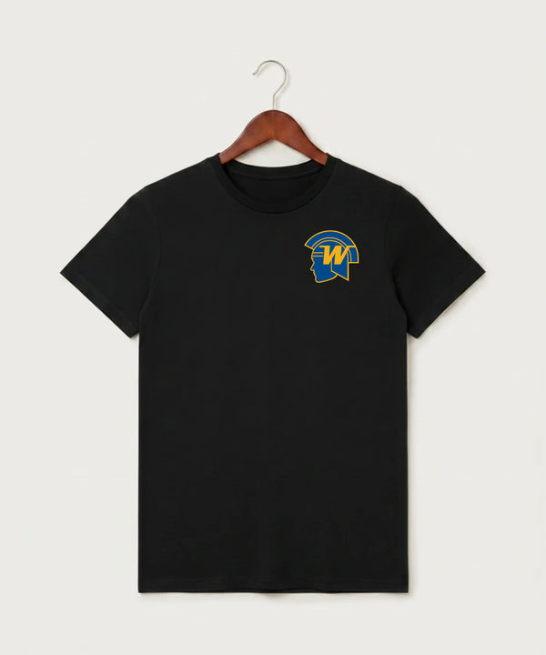 Wayzata High School Football (Boys) - Black T-Shirt - Left Chest