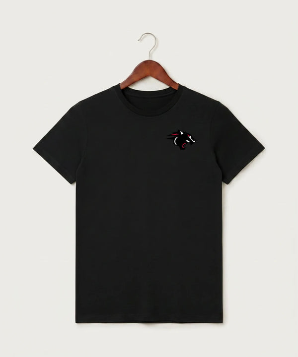 Nrheg Panthers High School Football (Boys) - Black T-Shirt - Left Chest