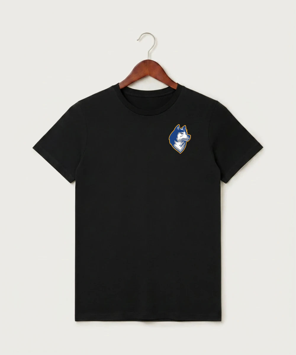 Bigfork Senior High School Football (Boys) - Black T-Shirt - Left Chest