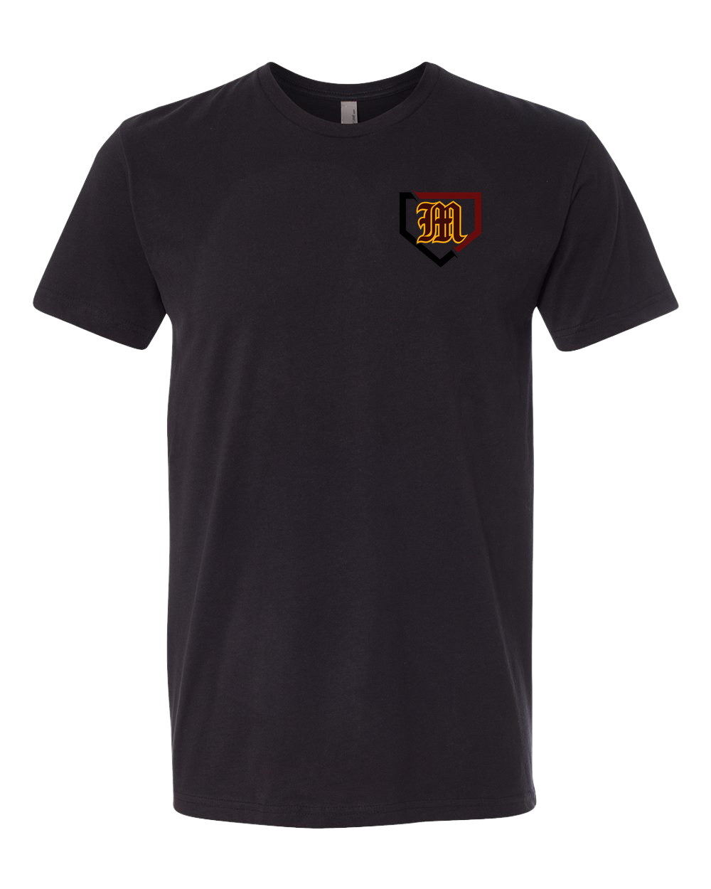 Menomonie Baseball - Black T-Shirt - Left Chest