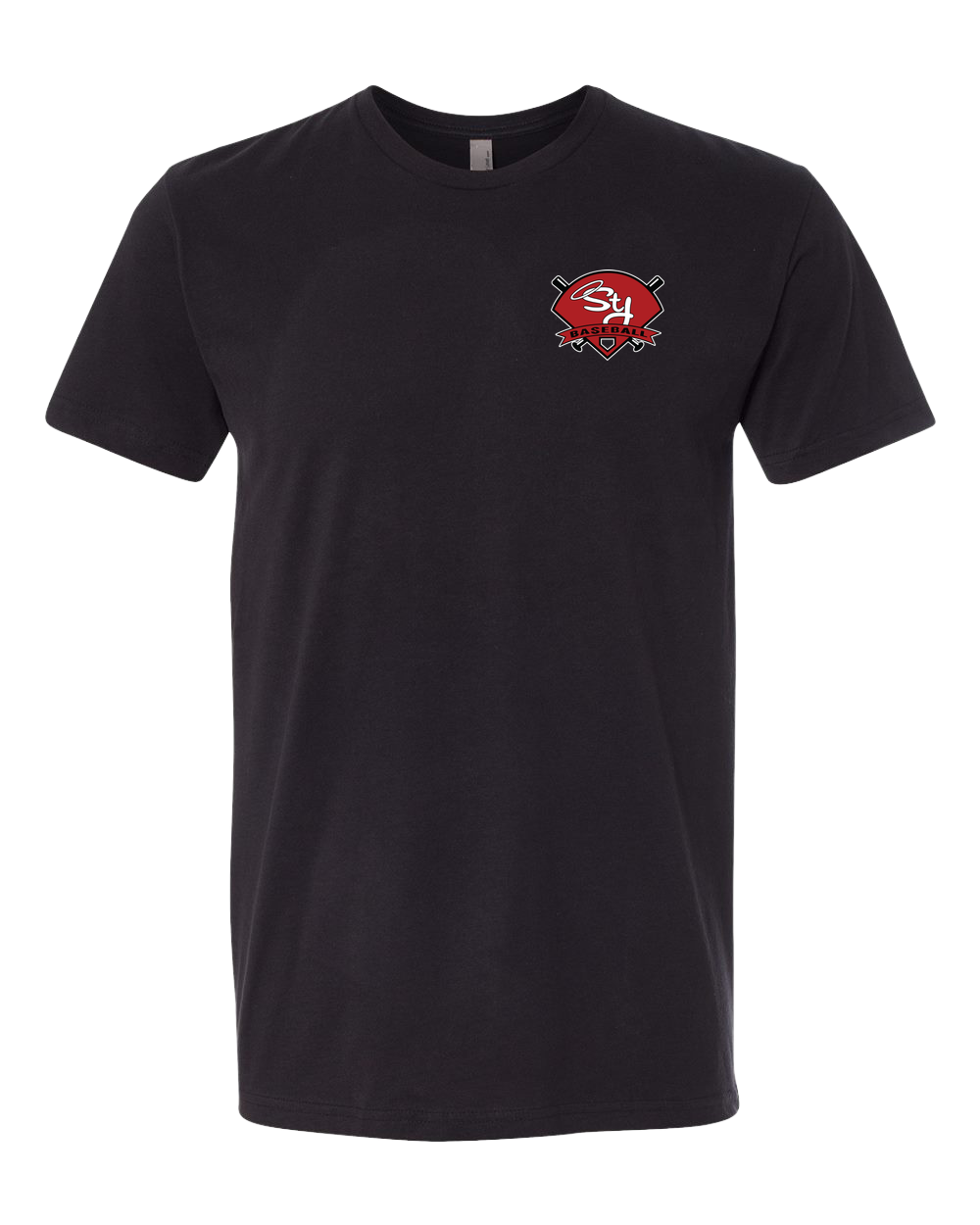 St. James Baseball - Black T-Shirt - Left Chest