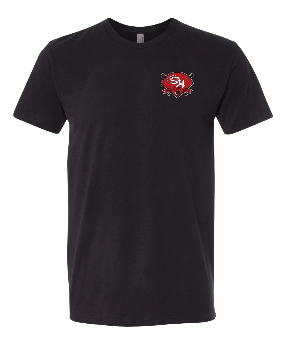 St. James Baseball - Black T-Shirt - Left Chest