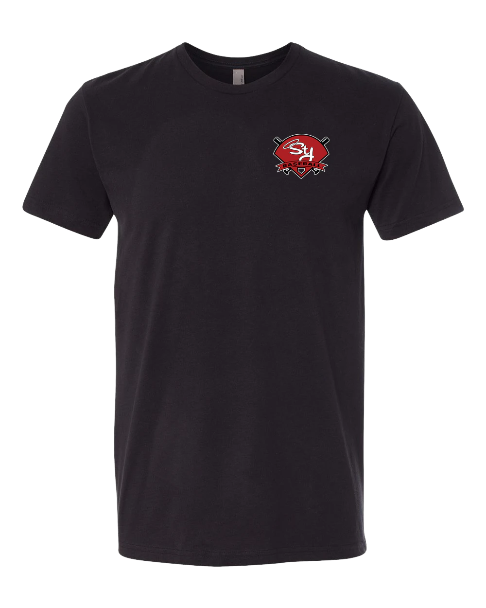 St. James Baseball - Black T-Shirt - Left Chest