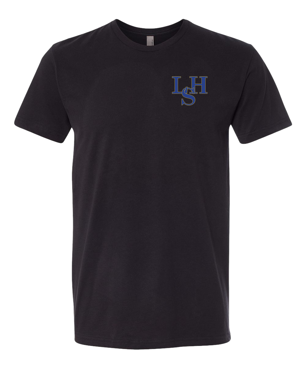 LeSueur Henderson Baseball & Softball - Black T-Shirt - Left Chest
