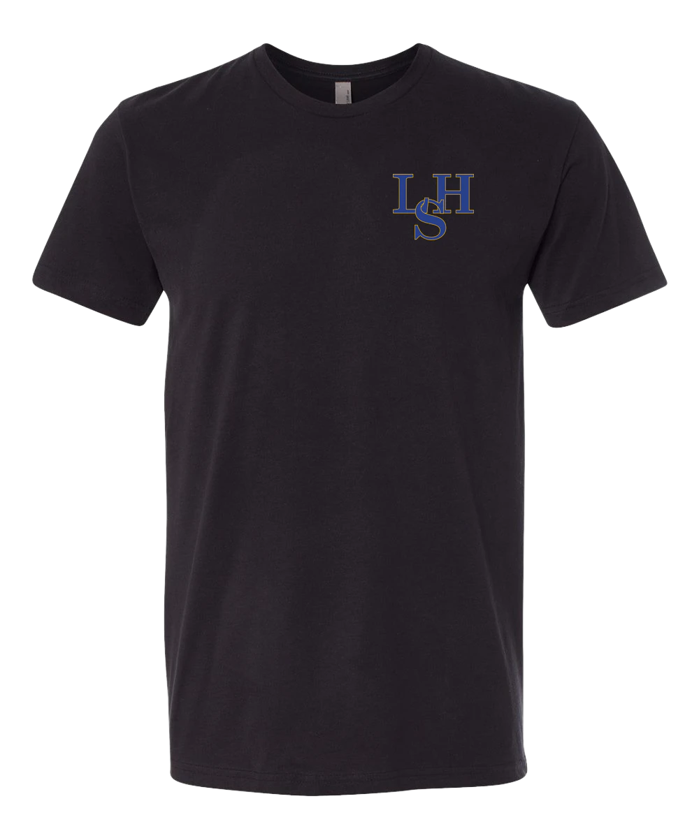 LeSueur Henderson Baseball & Softball - Black T-Shirt - Left Chest