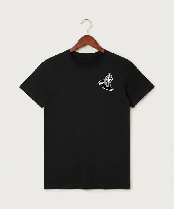 Heron Lake-Okabena High School Football (Boys) - Black T-Shirt - Left Chest