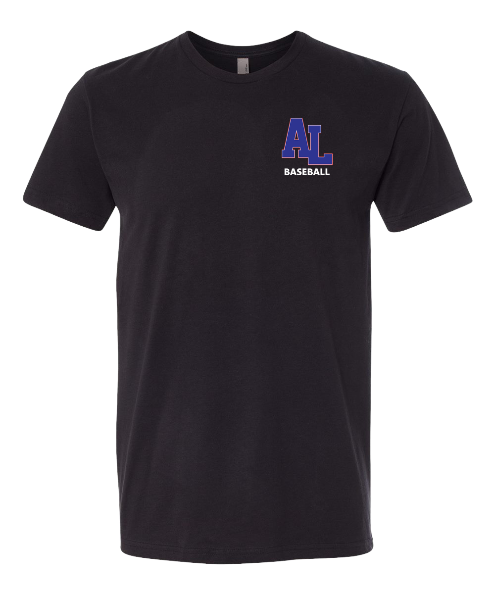 Albert Lea Baseball - Black T-Shirt - Left Chest