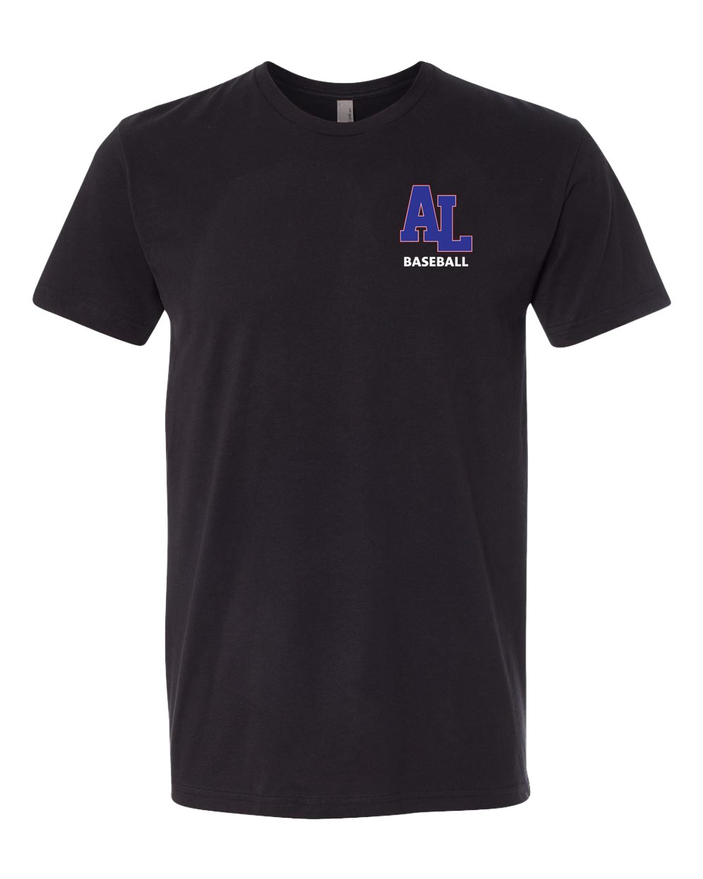 Albert Lea Baseball - Black T-Shirt - Left Chest