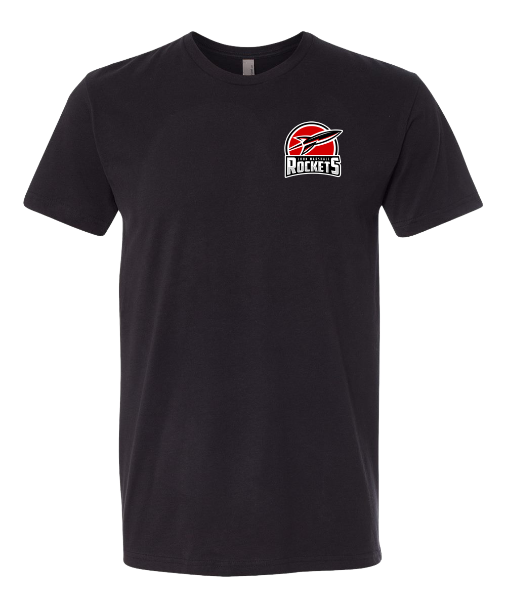 John Marshall Softball - Black T-Shirt - Left Chest