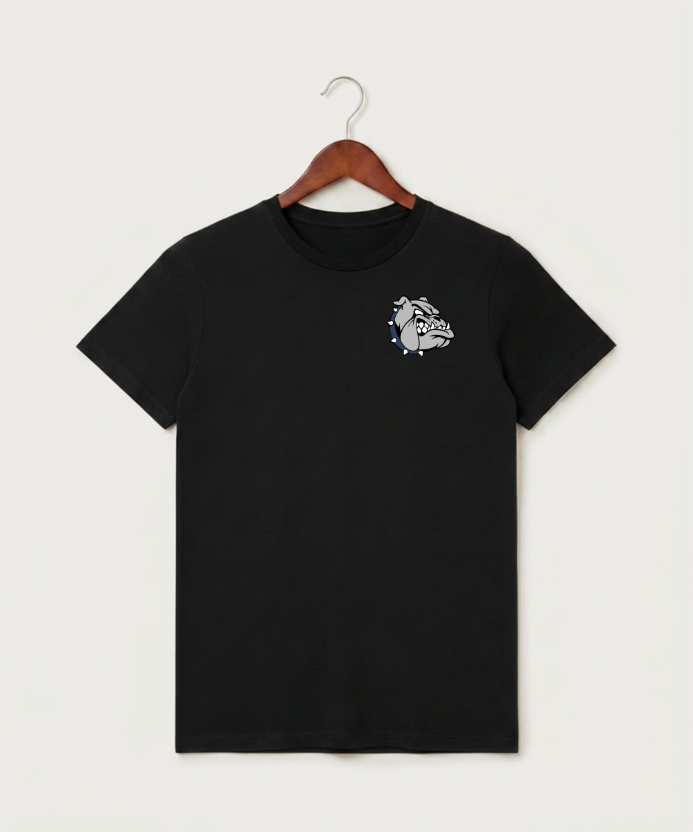 Sargent County High School Football (Boys) - Black T-Shirt - Left Chest