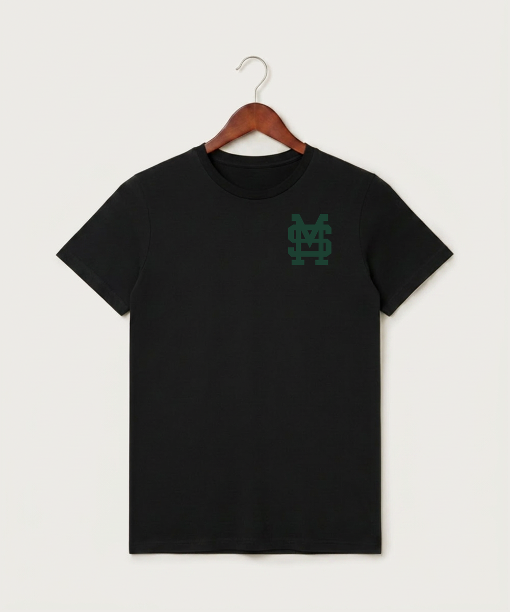 Sleepy Eye St. Mary's High School Athletics - Black T-Shirt - Left Chest