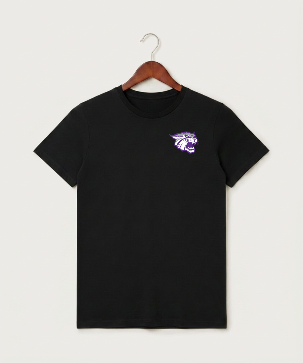 Goodhue High School Volleyball (Girls) - Black T-Shirt - Left Chest