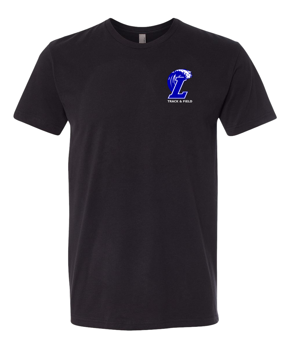Lakeview Track - Black T-Shirt - Left Chest
