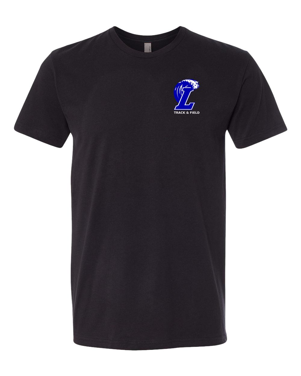 Lakeview Track - Black T-Shirt - Left Chest