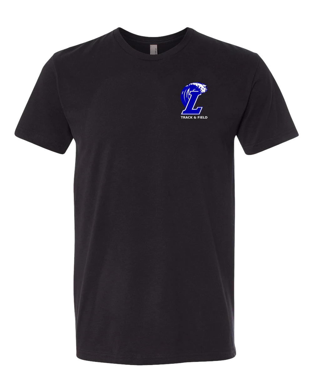 Lakeview Track - Black T-Shirt - Left Chest