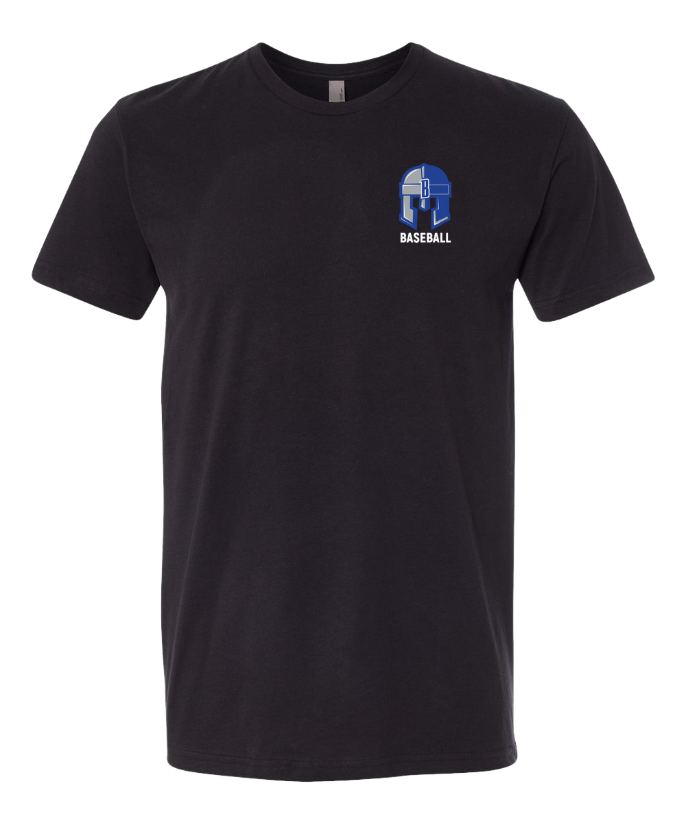 Brainerd Baseball - Black T-Shirt - Left Chest