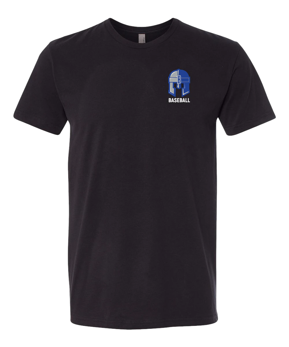 Brainerd Baseball - Black T-Shirt - Left Chest