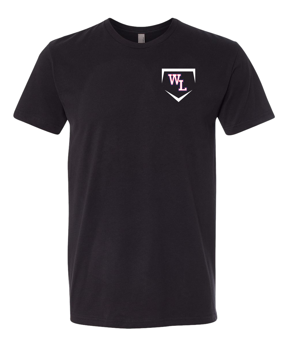 Wisconsin Lutheran Baseball - Black T-Shirt - Left Chest