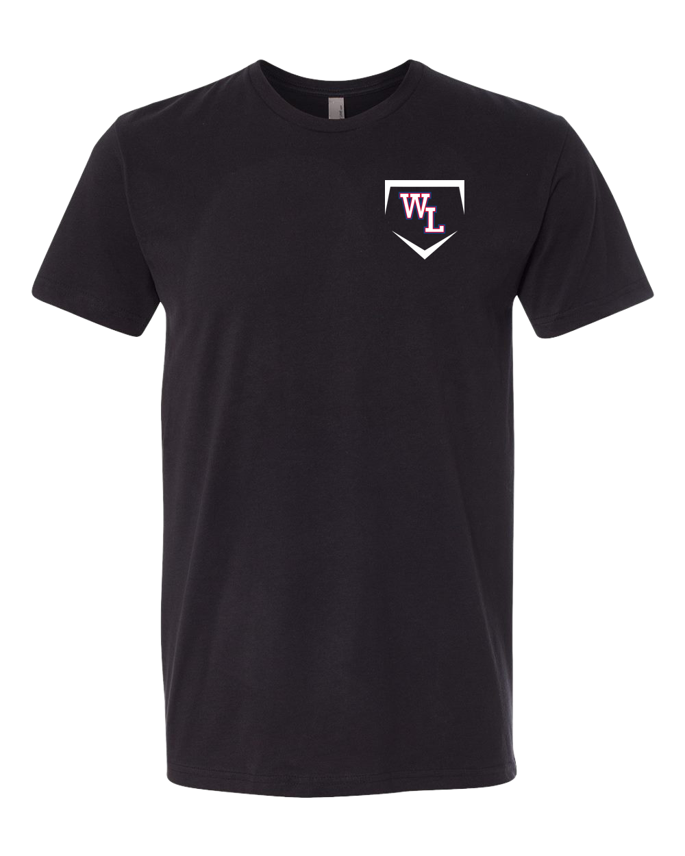 Wisconsin Lutheran Baseball - Black T-Shirt - Left Chest