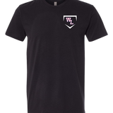 Wisconsin Lutheran Baseball - Black T-Shirt - Left Chest