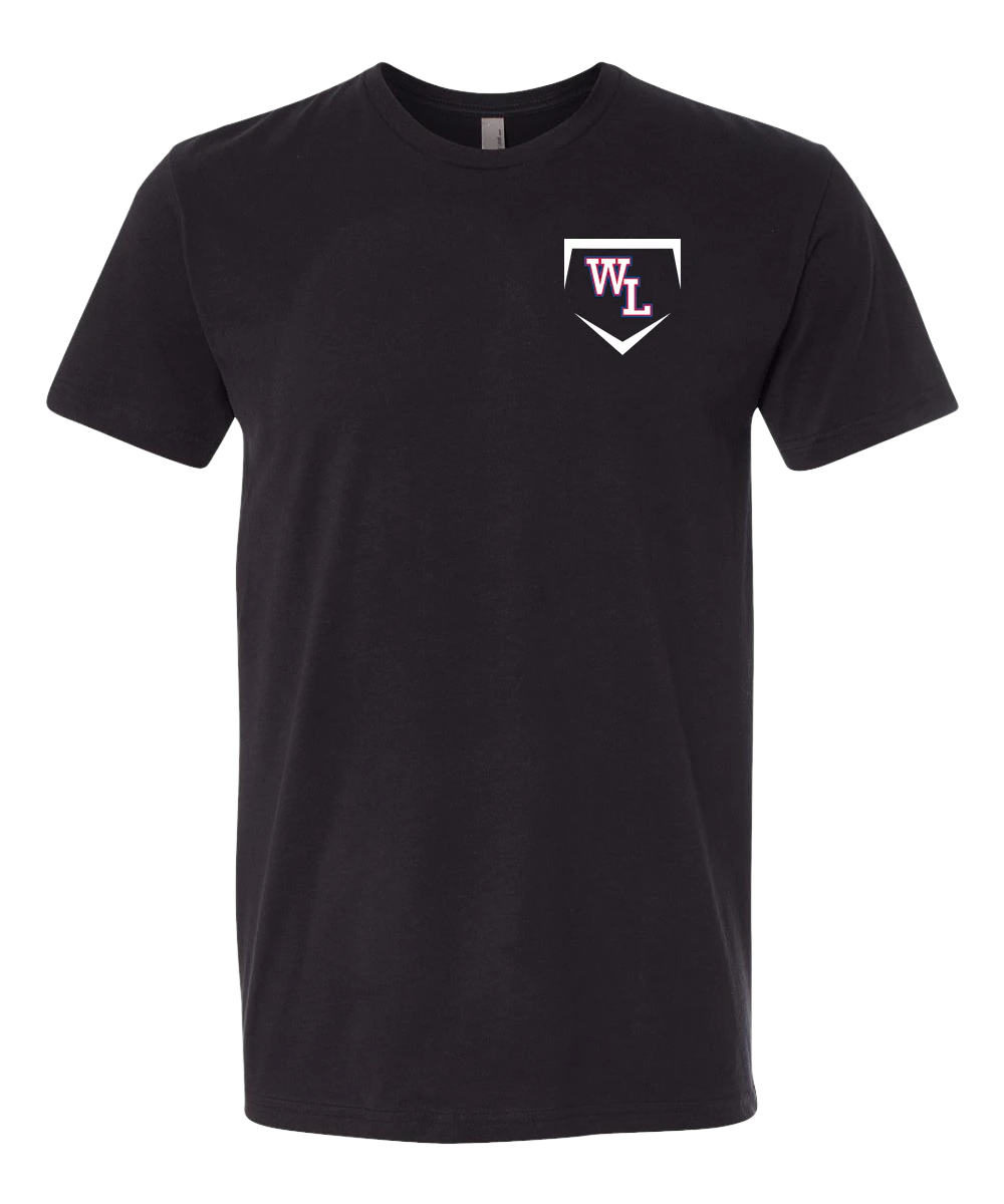 Wisconsin Lutheran Baseball - Black T-Shirt - Left Chest