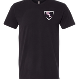 Wisconsin Lutheran Baseball - Black T-Shirt - Left Chest