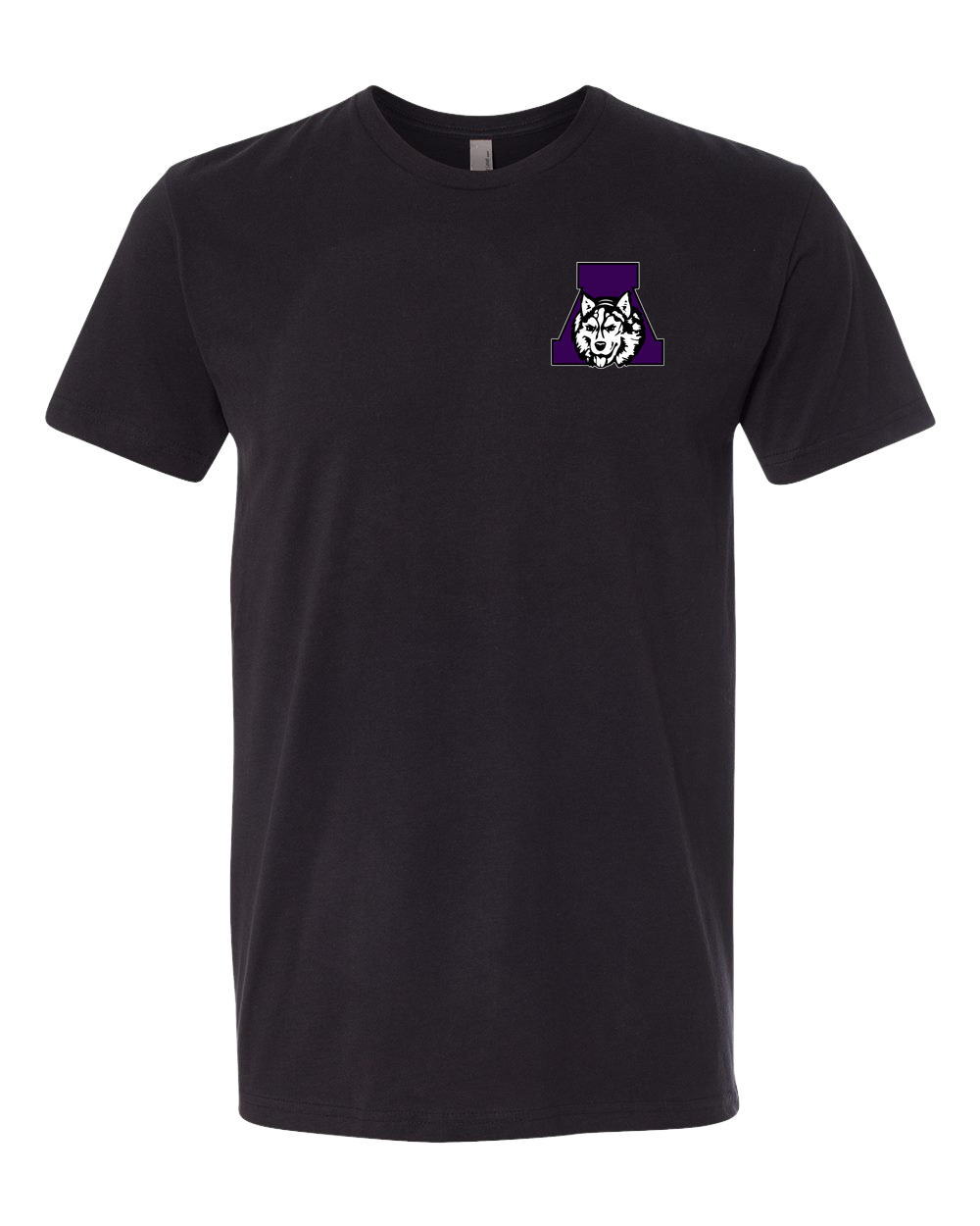 Albany Baseball and Softball - Black T-Shirt - Left Chest