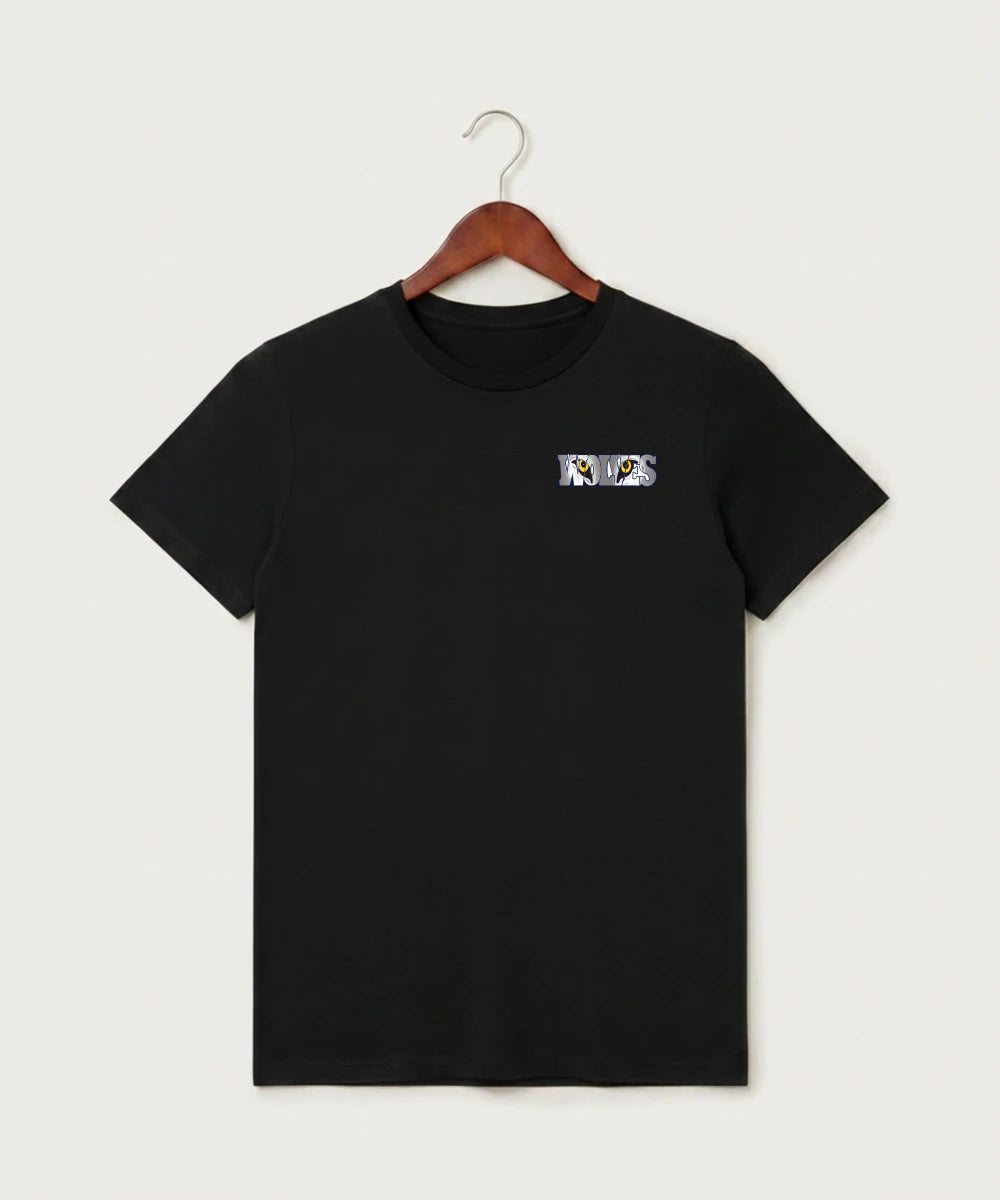 Walker Hackensack Akeley Volleyball (Girls) - Black T-Shirt - Left Chest