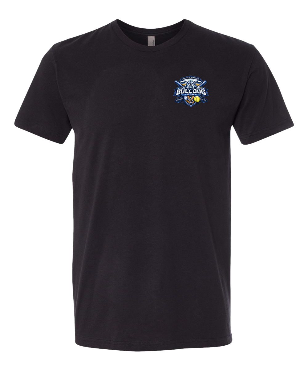 JWP Youth Baseball/Softball - Black T-Shirt - Left Chest